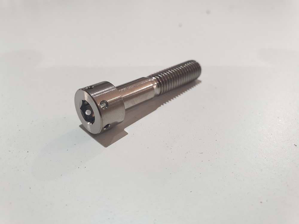 M8X40MM 1.25 RACE SPEC DRILLED TITANIUM ALLEN HEAD BOLT